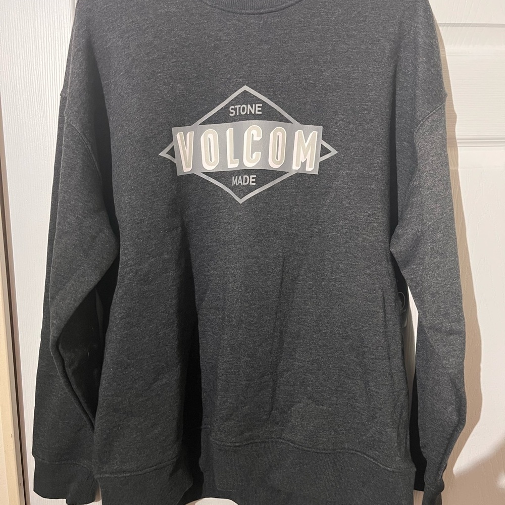 Volcom Stone Made Dark Gray Crewneck Sweater